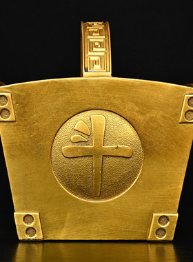 黄铜篮子 铜日进斗金篮摆件 家居装饰创意礼品工艺品 一件代发