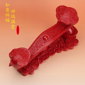 朱砂如意摆件紫金砂事事如意摆件平安招财本命年镇宅玄关居家饰品