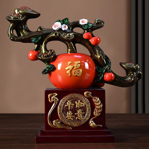 平安如意苹果葫芦新年摆件乔迁新居礼品客厅玄关电视酒柜装饰摆设