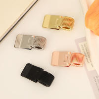A fixed spring pen holder for a notebook, a retro and light luxury portable notebook, a book holder for office storage, and a metal elastic pen holder thumbnail 6
