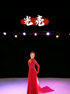 夏辉同款光亮古典舞蹈演出服女飘逸中国风万疆扇子舞服现代大摆裙