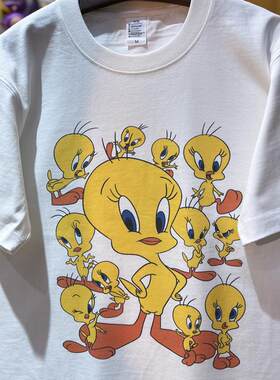 美式复古vintage纯棉情侣T恤