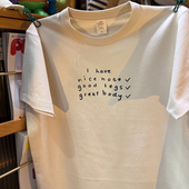 复古 vintage 趣味字母 美式 纯棉265克重磅圆领三本针情侣T恤短袖