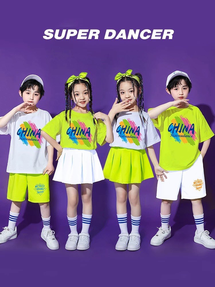 儿童爱国演出服幼儿园舞蹈班服小学生啦啦队拉拉操运动会表演服装