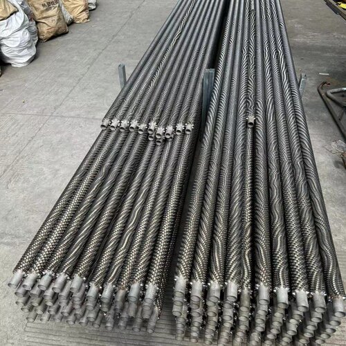 304不锈钢翅片管散热管32*2mm一寸管DN25导热油烘干房蒸汽加热管