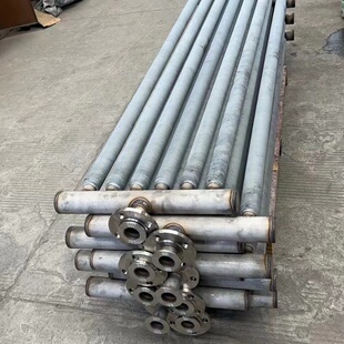 304不锈钢散热器铝翅片蒸汽热水换热取暖片DN25发热管无缝冷却管