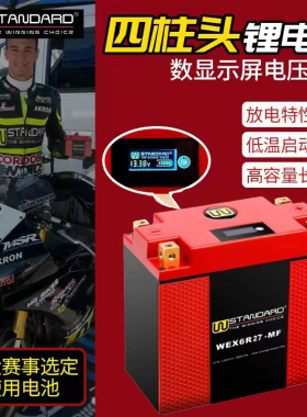 Ural乌拉尔750边三轮庞巴迪X3金翼1800摩托车电瓶12v18ah蓄电池