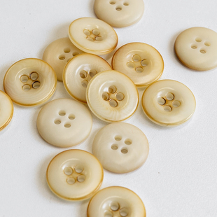20mm 象牙果烧边四孔钮│果实钮扣 KNOPF 德国UNION