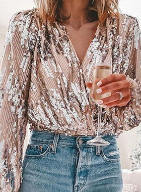 Casual Spring Sutumn Long Sleeve Blouses and Shirts时尚女装