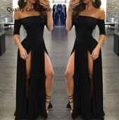 Robe Dress Dresses Sexy Lady Long Sleeve