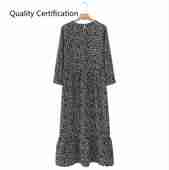 Female Chic Casual Straight Dresses Ankle Length