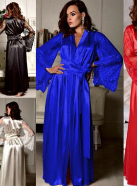 Sexy sexy size ice women imitation silk for pajamas