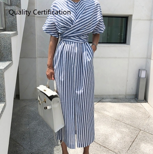 Long Loose Split Dresses Women Robe Dress Fashion
