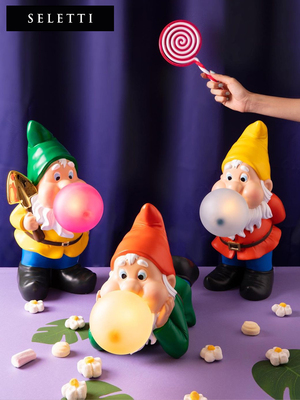 Seletti装饰灯多巴胺创意童话小矮人装饰床头气氛灯夜灯个性化梦