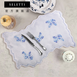 seletti餐垫防水隔热中西浮梦创意大尺寸轻奢牛排西餐高级感套装
