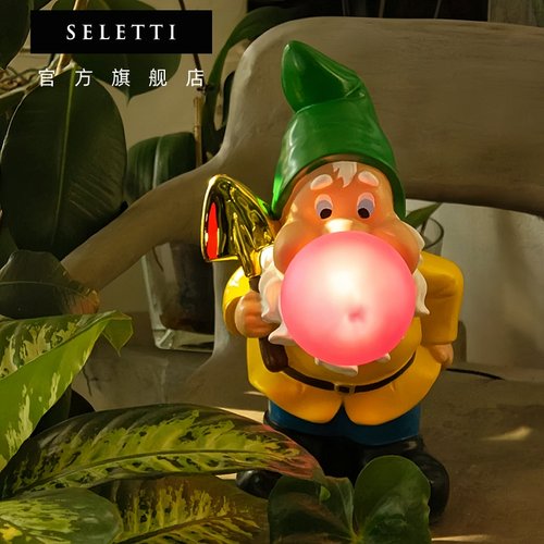 意大利seletti树脂创意小矮人灯