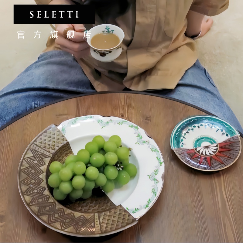 Seletti中西合璧骨瓷创意餐盘