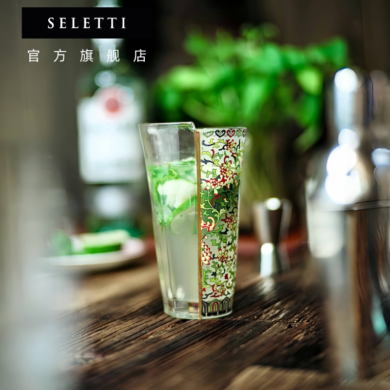 Seletti中西合璧鸡尾酒杯玻璃杯图片