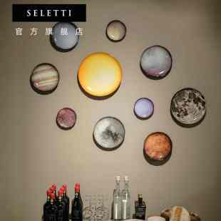 seletti陶瓷盘子餐具餐盘星球星空盘菜盘家用牛排餐盘客厅艺术