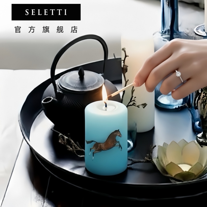 seletti蜡烛摆件植物蜡创意家居装饰蜡烛浪漫生日礼物氛围感新款