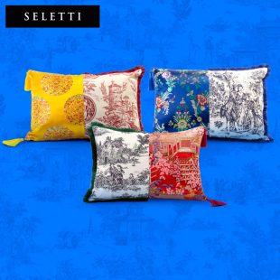 Seletti中西合璧拼接靠枕礼品装 饰摆件枕头抱枕枕套高档沙发靠垫