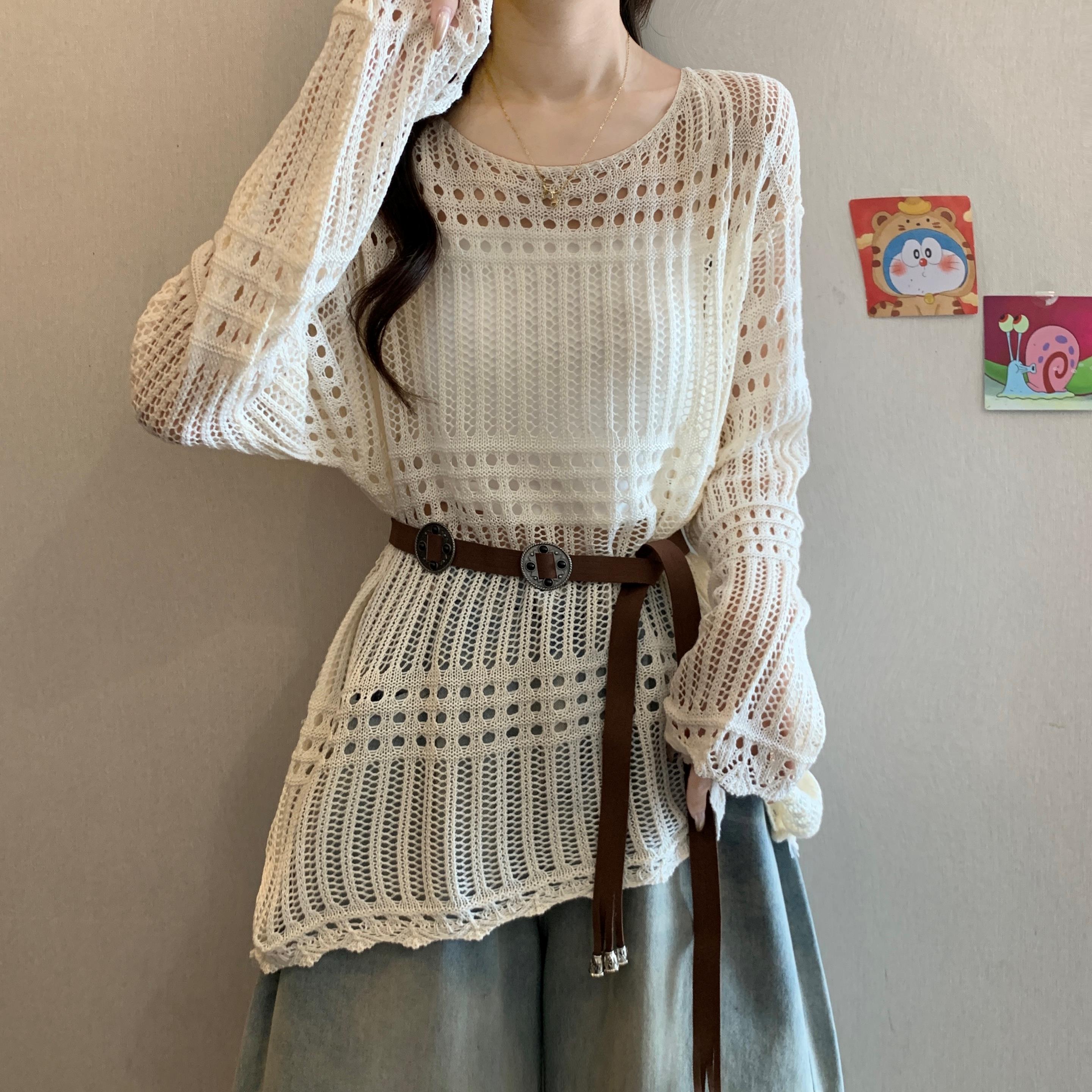 2025新款秋季慵懒风镂空