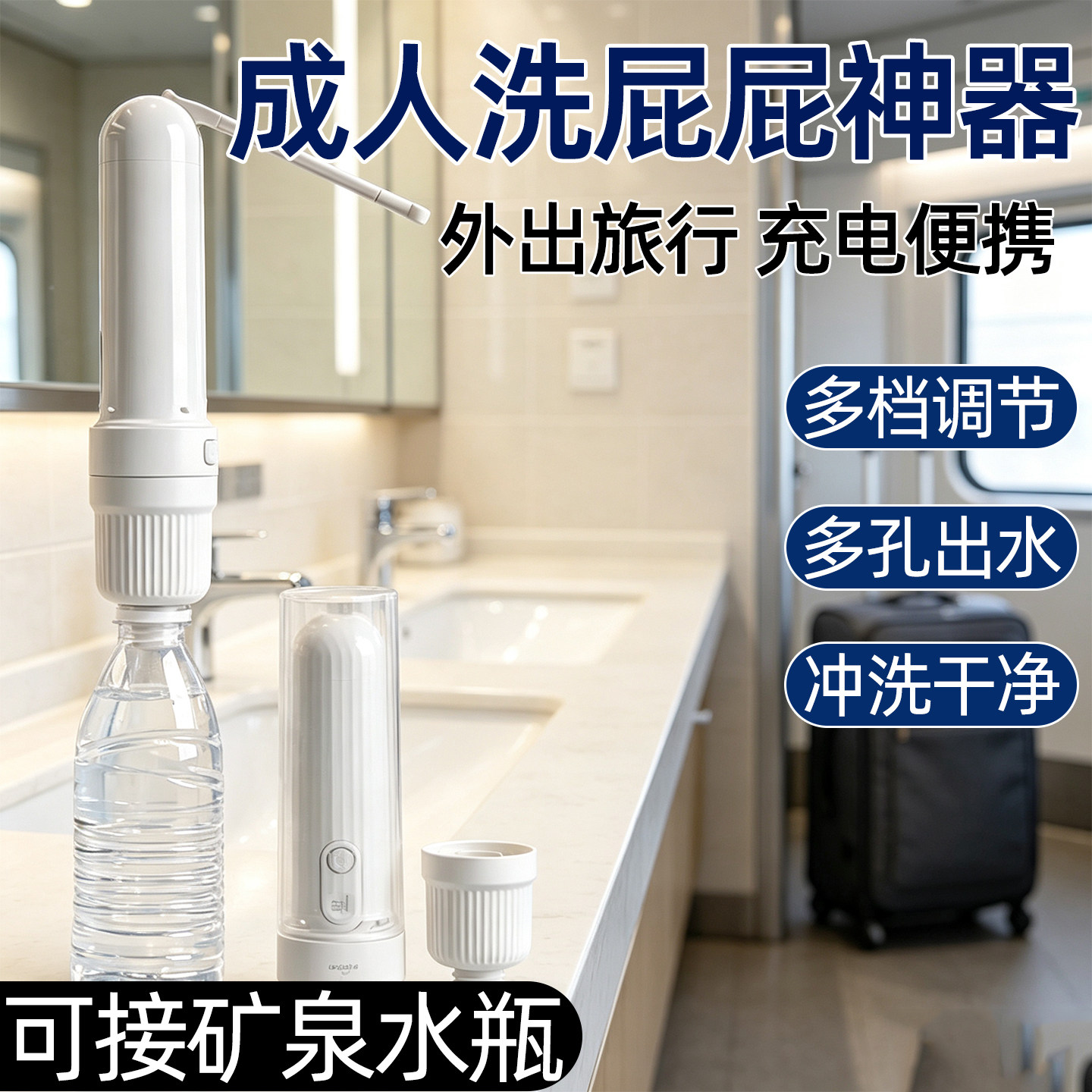 成人洗屁屁神器电动洗屁股便携式女生痔疮冲洗器女士男士肛门冲水