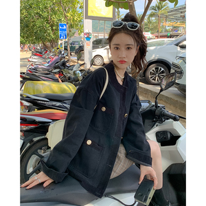 现货 好卖  136-8311-P135-K198牛仔小香风短外套女图片