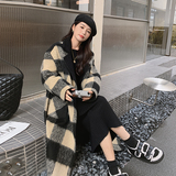 大货格子羊羔羔外套两面穿136-8295-P185-K268，女装毛呢外套，浙宝136