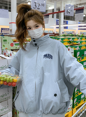 现货136-8583P265K388 羽绒服外套女刺绣冲锋衣50绒