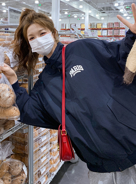 爆款现货136-8583P265K388 羽绒服外套女刺绣冲锋衣50绒