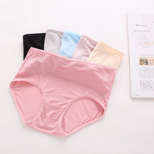 桑蚕丝中腰款女士三角裤全真丝细针织42针面料简约款女裤内裤