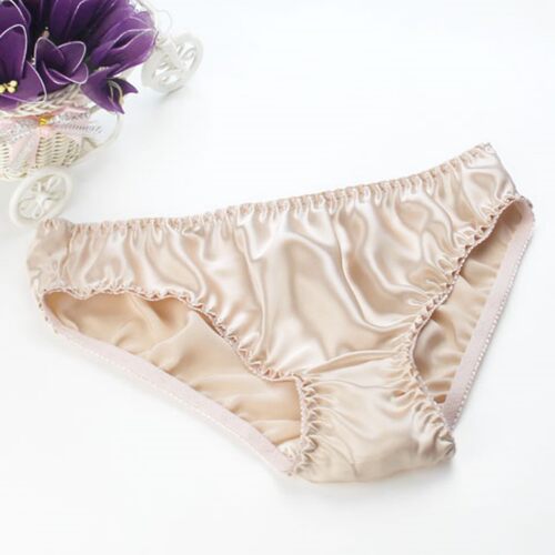 天然蚕丝三角内裤唐京丝白菜价