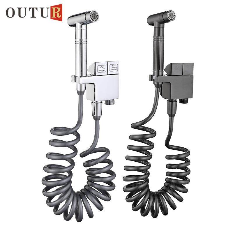 枪灰马桶伴侣喷枪钢琴键冲洗卫生间厕所妇洗器高压喷头增压冲水枪,家装主材,角阀,淘宝优惠券,粉丝福利购,淘宝优惠卷