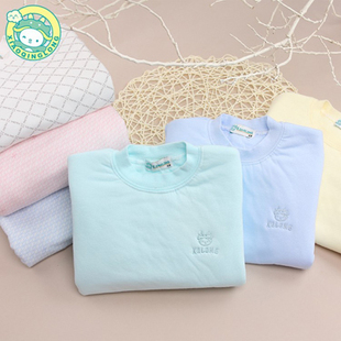 小青龙南极棉单件上衣儿童男童宝宝女童保暖全棉纯棉加厚内衣睡衣