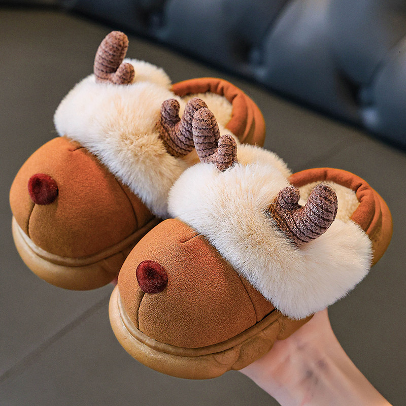 儿童拖鞋冬2025新款卡通可爱加绒保暖防滑居家室内宝宝亲子棉鞋,童鞋/婴儿鞋/亲子鞋,儿童棉拖鞋,淘宝优惠券,粉丝福利购,淘宝优惠卷