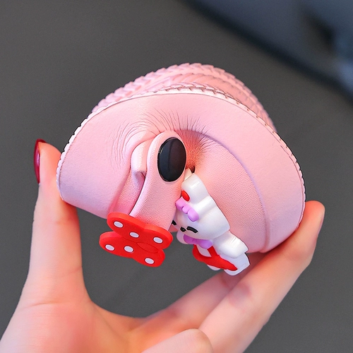 Летние детские тапочки, детская обувь, нескользящие слайдеры для принцессы, туфли