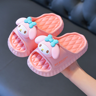 美乐蒂拖鞋儿童女库洛米三丽鸥可爱女童防滑软底宝宝凉拖居家拖鞋