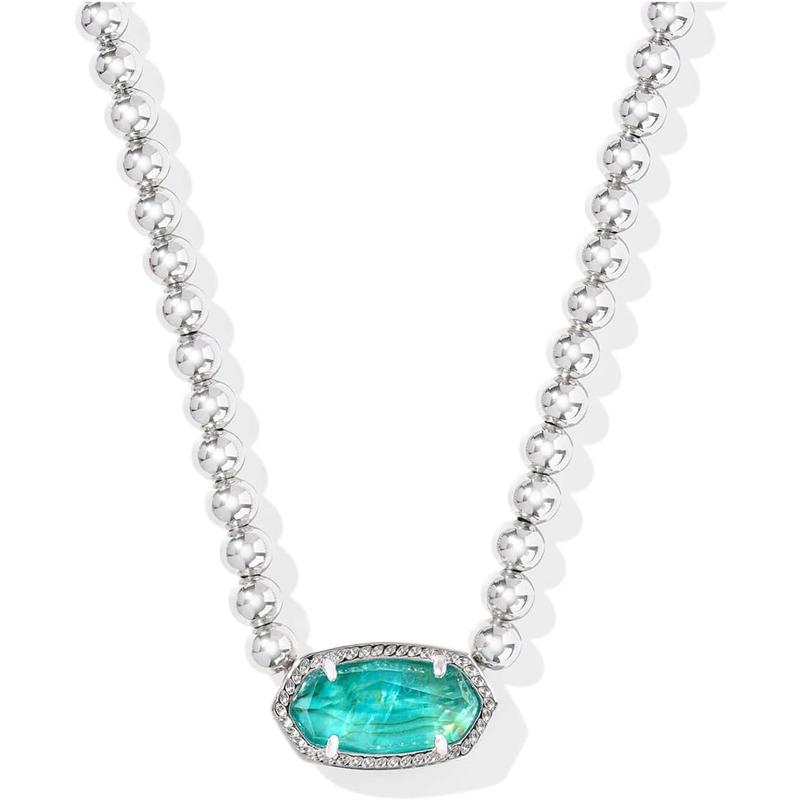 Kendra Scott女项链亮蓝饰品Elisa珠链流行首饰日常穿搭派对聚会