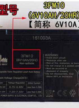 儿童电动汽车电瓶龙威牌 6v10ah 蓄电池包邮 LONG WAY 3FM10 正品
