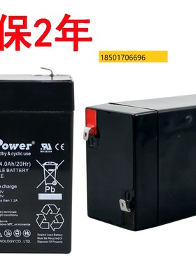 FirstPower蓄电池 FP640 6V4.0AH/20HR 电子称 玩具车 童车用电瓶
