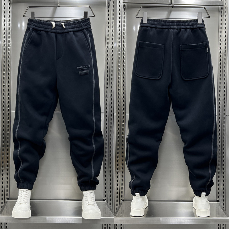 2025秋冬新款运动裤男宽松舒适百搭哈伦裤网红潮流辑明线束脚卫裤,男装,休闲裤,淘宝优惠券,粉丝福利购,淘宝优惠卷