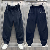 重磅宽松多口袋运动裤 拼接直筒弯刀裤 男士 2025秋冬渐变阔腿休闲裤