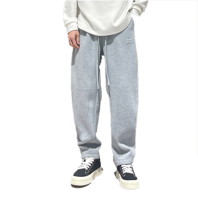 ZPK潮牌纯色阔腿运动裤男秋冬