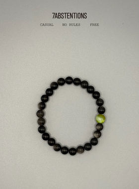 7ABSTENTIONS黑曜青苹果中性手串