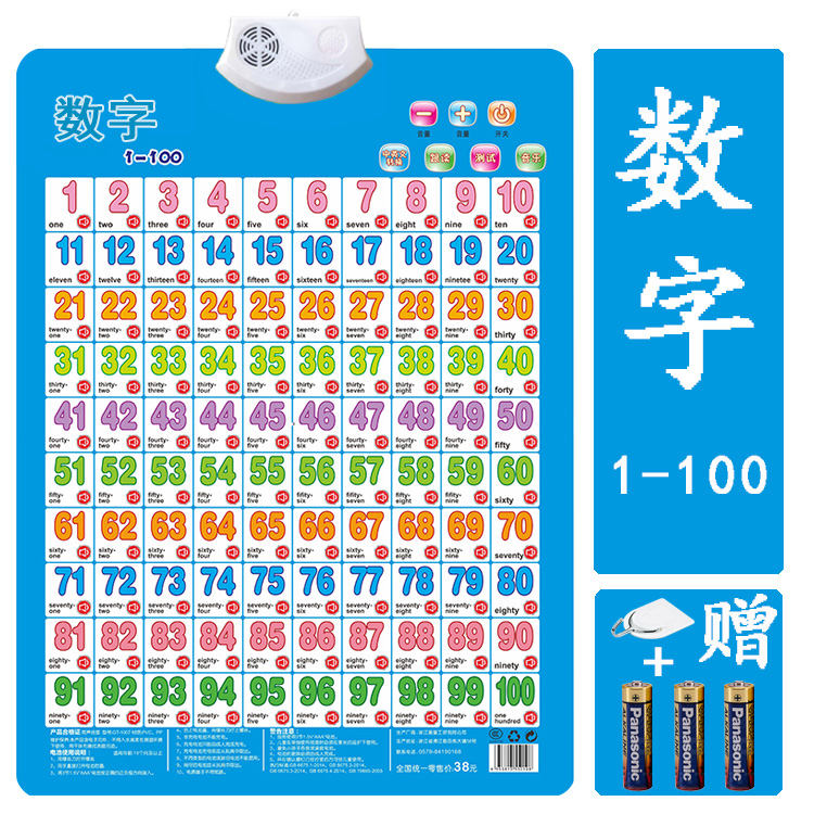 有声挂图拼音儿童启蒙早教认知发声墙贴宝宝语音识字卡0-6岁玩具