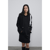 高克重420G全棉针织休闲连帽卫衣裙女秋冬长袖 BLANK LABEL 连衣裙