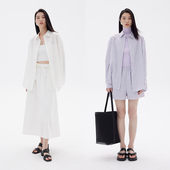 套装 BLANK 时尚 简约防晒衬衫 女夏三件套 LABEL精梳棉交织弹力府绸