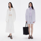 LABEL精梳棉交织弹力府绸 简约防晒衬衫 时尚 BLANK 套装 女夏三件套