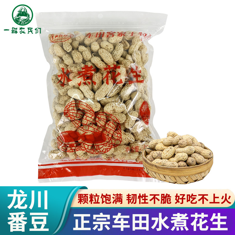 龙川车田水煮花生 客家咸干花生 韧性不脆 河源特产休闲零食坚果